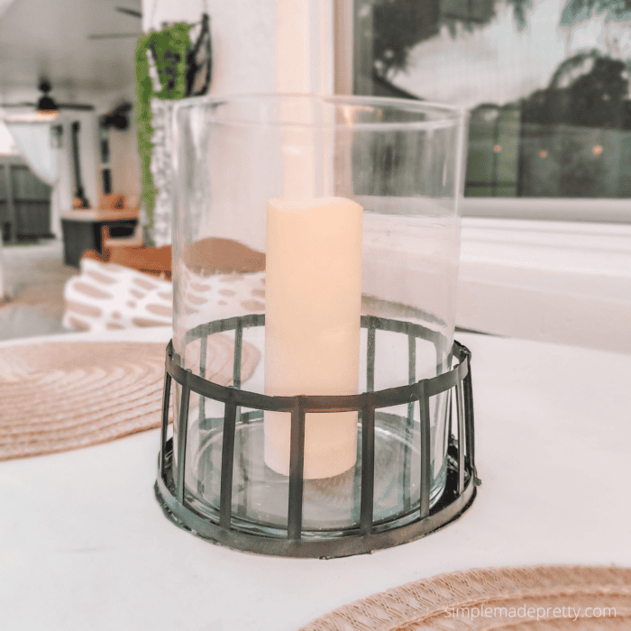 Outdoor Candle Ring Dollar Tree DIY