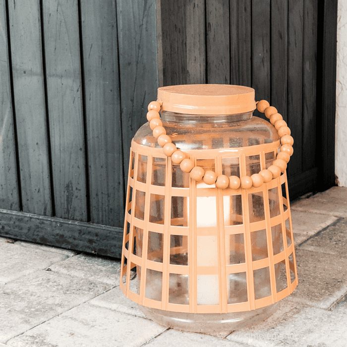 Dollar Tree DIY Wood Look Lanterns