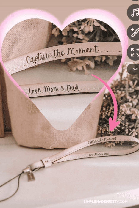 Personalized Leather Camera Wrist Strap