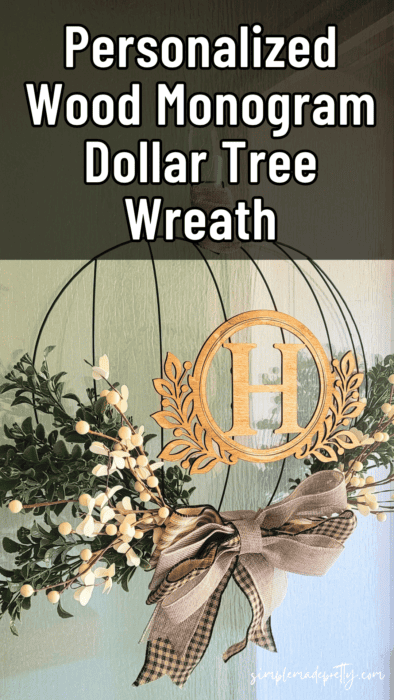 Leafy Monogram Pumpkin Wreath