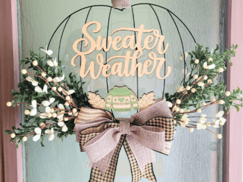 Sweater Weather Pumpking Wreath Dollar Tree