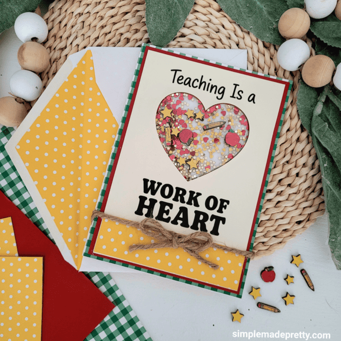 DIY Teacher Shaker Card